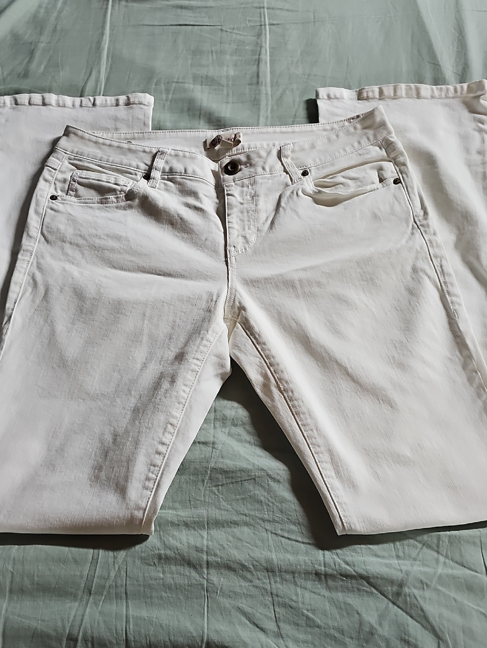 CAbi Women's Boot Cut Jeans - White